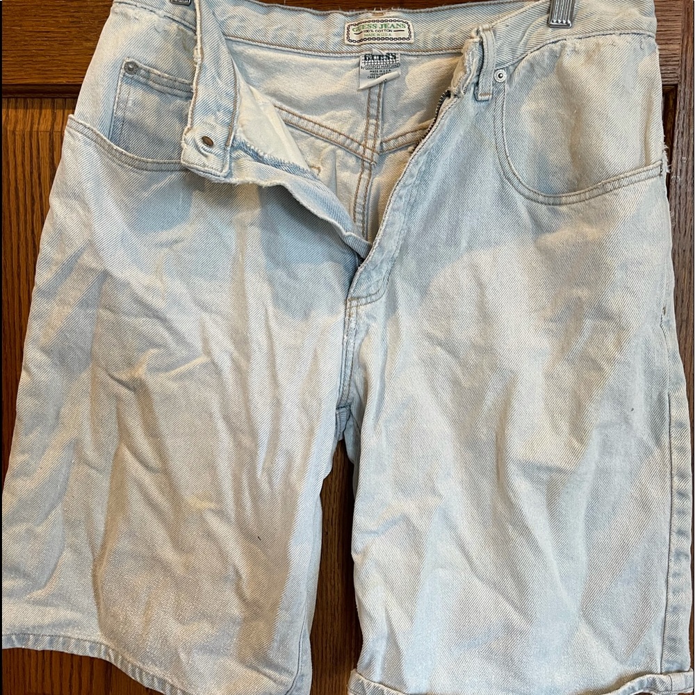 Vintage 1989 Guess Jean Shorts Size 32